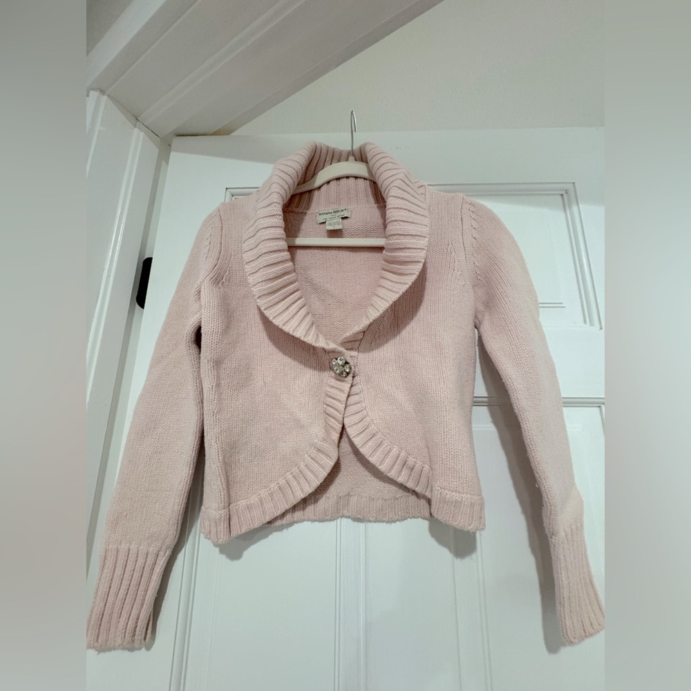 Banana Republic Pink Cardigan Size M
